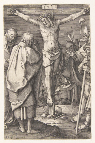 Christ on the cross, Lucas of Leyden, 1521 Canvas Print