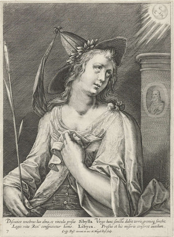 Libyan Sibille, Magdalena of Passe, 1615 Canvas Print