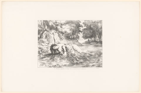 Death of Ophelia, Eugène Delacroix, 1843 Canvas Print