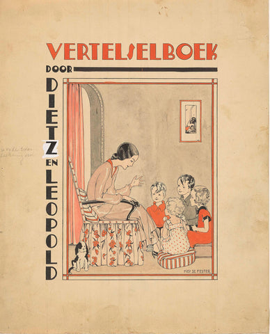 Band design for: Henriette Dietz and Katharina Leopold, Vertelselboek, c. 1915-1934, Miep de Feijter, c. 1915 - c. 1934 Canvas Print