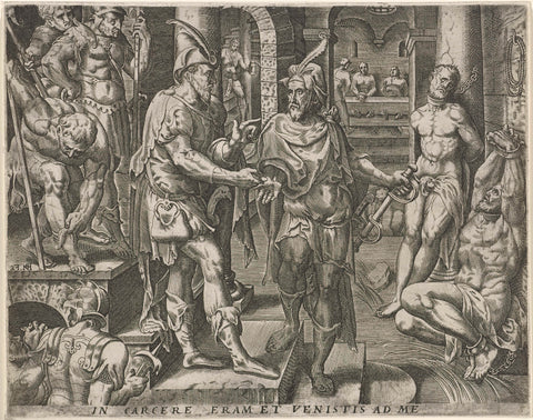 Visits of the Prisoners, Pieter Nagel, in or before 1571 Canvas Print