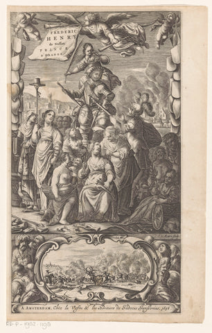 Triumph of Frederik Hendrik, J. van Meurs, 1656 Canvas Print