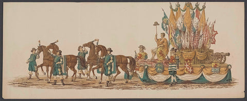 Delft parade of 1862, third group, Willem Bernardus IJzerdraat, 1862 Canvas Print