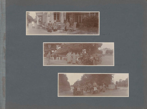 Men and women in cars in France, anonymous, 1902 Canvas Print