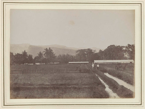 Fields and barns, Kassian Céphas, 1886 Canvas Print