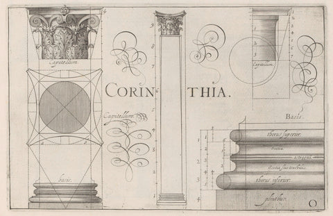 Corinthian order, Hendrick Hondius (I), 1620 Canvas Print