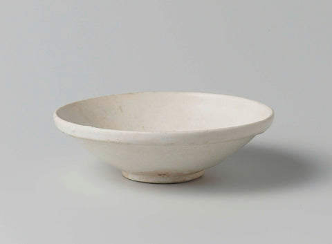 Bowl with a cream colored glaze, anonymous, c. 618 - c. 960 Canvas Print