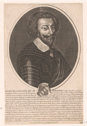 Portret van Henri de Mayenne, Pierre Daret, Pierre Daret, 1652 Canvas Print