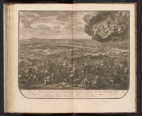 Battle of Cassano, 1705, Jan van Huchtenburg, 1727- 1729 Canvas Print