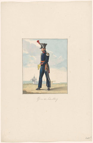 Officer of the Militia, anonymous, 1830 - 1831 Canvas Print