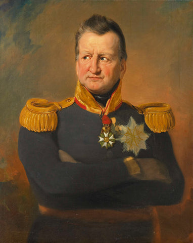 Portrait of Baron David Hendrik Chassé, Lieutenant-General, Jan Willem Pieneman, 1832 Canvas Print