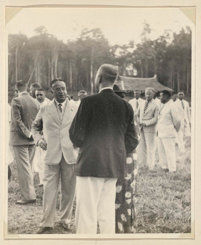 Invitees talking to each other, anonymous, 1935 Canvas Print