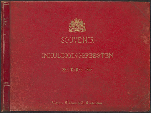 Photo album with fifteen recordings of the inauguration of Queen Wilhelmina and the inauguration parties, Barend Groote (possibly), 1898 Canvas Print