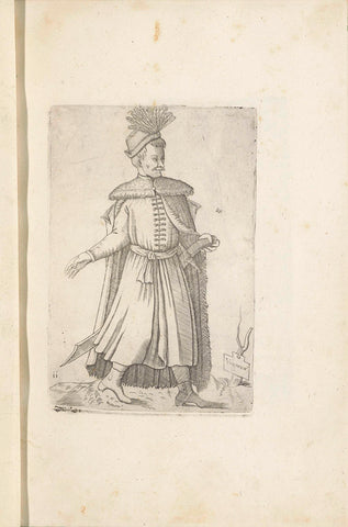 Hungarian man, Ferando Bertelli, 1569 Canvas Print