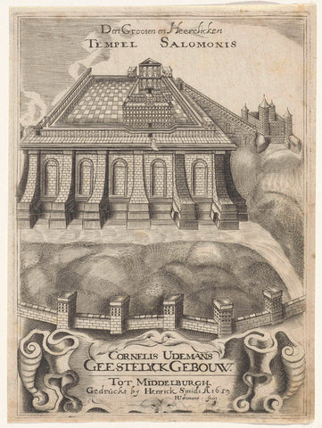 Den grooten en heerelicken Tempel Salominis, Hendrik Udemans, 1659 Canvas Print