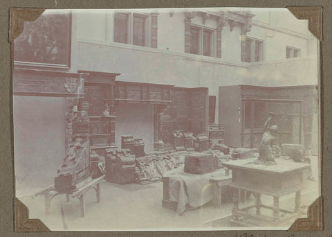 Interior of rijksmuseum sculpture and crafts in the western courtyard in 1932, 1932 Canvas Print