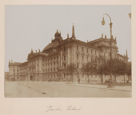 Palace of Justice, Munich, Germany, anonymous, in or after 1897 - c. 1915 Canvas Print