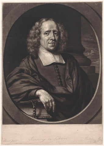 Portrait of Henricus van Born, Abraham Bloteling, 1684 Canvas Print