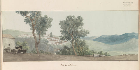 View of Paternò, Louis Ducros, 1778 Canvas Print