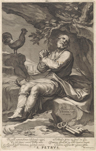 Penitent H. Petrus, Willem Isaacsz. of Swanenburg, 1609 - 1611 Canvas Print