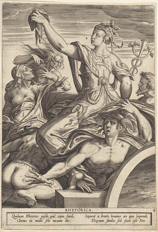 Rhetoric, anonymous, 1592 Canvas Print