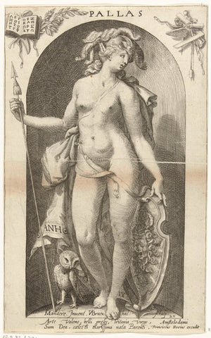 Minerva, Nicolaas Braeu, c. 1604 - c. 1636 Canvas Print