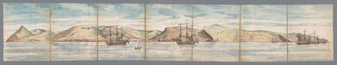 View of Saint Helena, Jan Brandes, 1787 Canvas Print