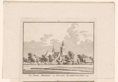 View of Yerseke, 1743, Hendrik Spilman, 1754 - 1792 Canvas Print