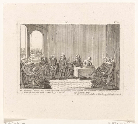 The resistance of the Council of Brabant broken, 22 January 1788, anonymous, 1787 - 1790 Canvas Print