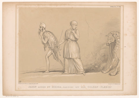 Cartoon with Richard Cobden as Jason, John Doyle, 1846 Canvas Print