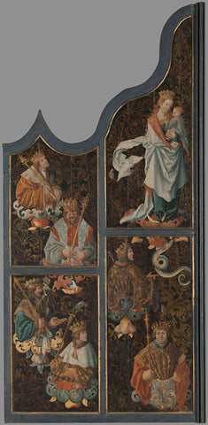 Left door of the organ from the Dutch Reformed Church in Scheemda, anonymous, c. 1526 Canvas Print