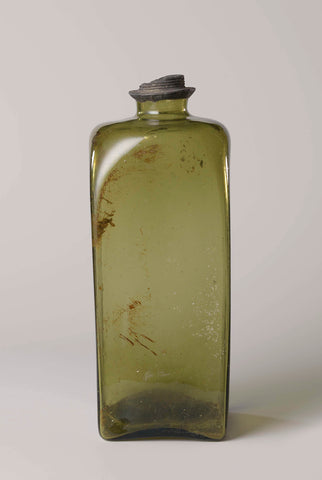 Square bottle, anonymous, c. 1650 - c. 1700 Canvas Print