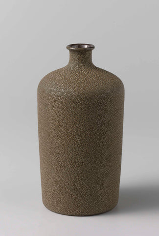 Vase with a 'shark skin' glaze, anonymous, anonymous, c. 1775 - c. 1824 Canvas Print