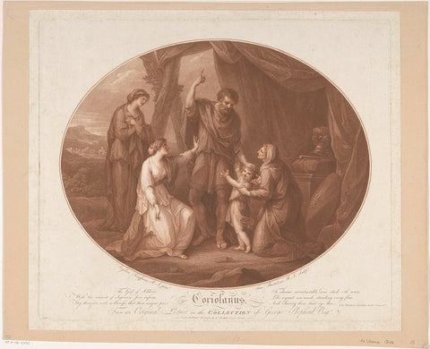 Coriolanus , Francesco Bartolozzi, 1785 Canvas Print