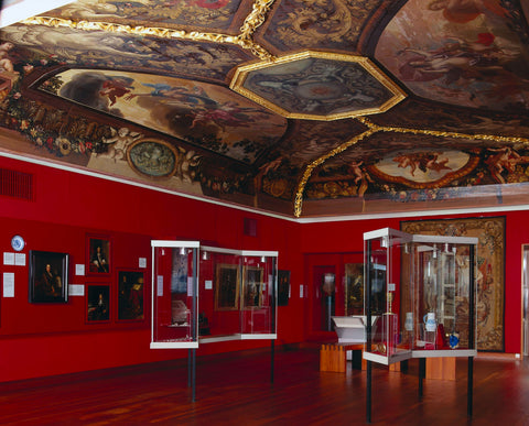 Ceiling with representations of Morning and Evening, Theodoor van der Schuer, c. 1666 - c. 1695 Canvas Print