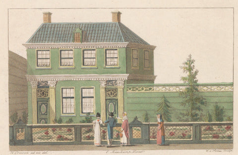 Zaanse house, 1824, Willem van Senus, 1824 - 1825 Canvas Print