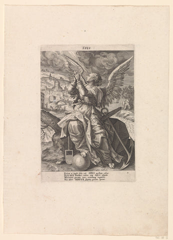 Hope, Raphaël Sadeler (I), 1589 - 1590 Canvas Print