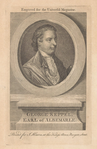 Portrait of George Keppel, Earl of Albemarle, anonymous, 1747 - 1781 Canvas Print