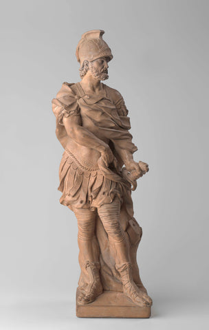 Mars, terracotta, Willem Hendrik van der Wall, 1757 Canvas Print