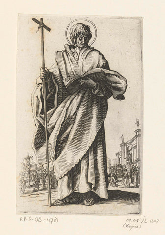 Apostle Philip, Jacques Callot, 1631 - 1699 Canvas Print