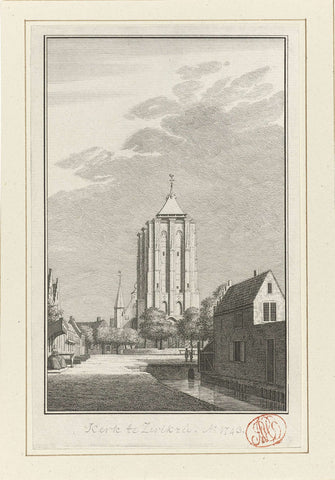 View of the Sint-Lievensmonstertoren in Zierikzee, 1743, Jan Caspar Philips, 1743 - 1747 Canvas Print