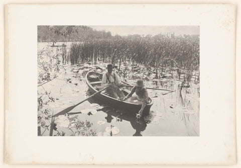 Gathering Water-Lilies, Peter Henry Emerson (attributed to), 1885 - 1886 Canvas Print