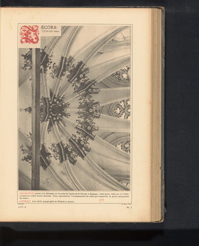 Ceiling painting in the Bovenkerk in Kampen, anonymous, c. 1875 - in or before 1880 Canvas Print