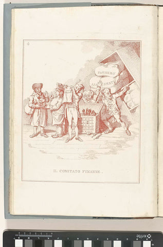 Finance Committee, 1795, anonymous, 1799 Canvas Print