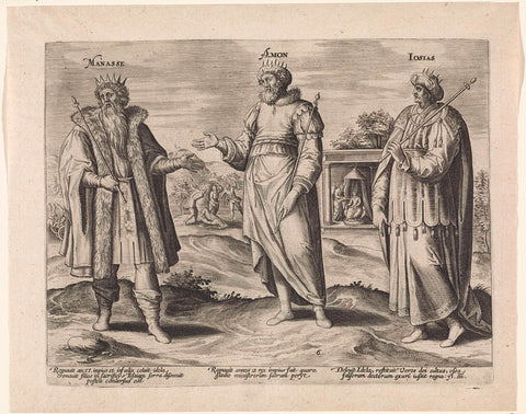 Manasse, Amon en Josia, Jan Snellinck (I) (attributed to), 1585 Canvas Print