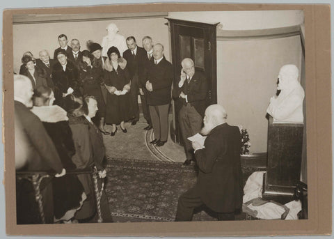 Unveiling of the bust of jhr. Barthold Willem Floris van Riemsdijk, c. 1931 Canvas Print