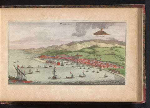 View of Messina, anonymous, 1735 Canvas Print