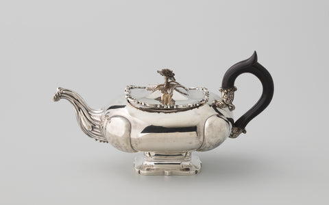 Teapot with the alliance arm Nagel-Pallandt, Fa. Ashes. Bonebakker and Son, 1852 Canvas Print