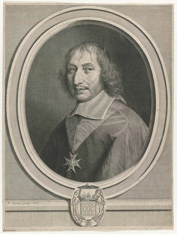 Portret van Philibert Emmanuel de Beaumanoir de Lavardin, Robert Nanteuil, 1666 Canvas Print