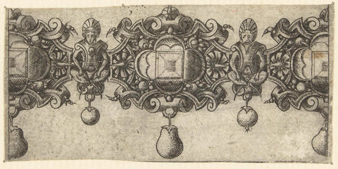 Design for part of a chain, anonymous, 1508 - 1572 Canvas Print